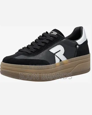Rieker Womens Trainer W3700-00 Black/Silver