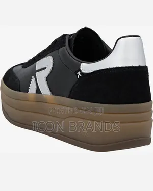 Rieker Womens Trainer W3700-00 Black/Silver