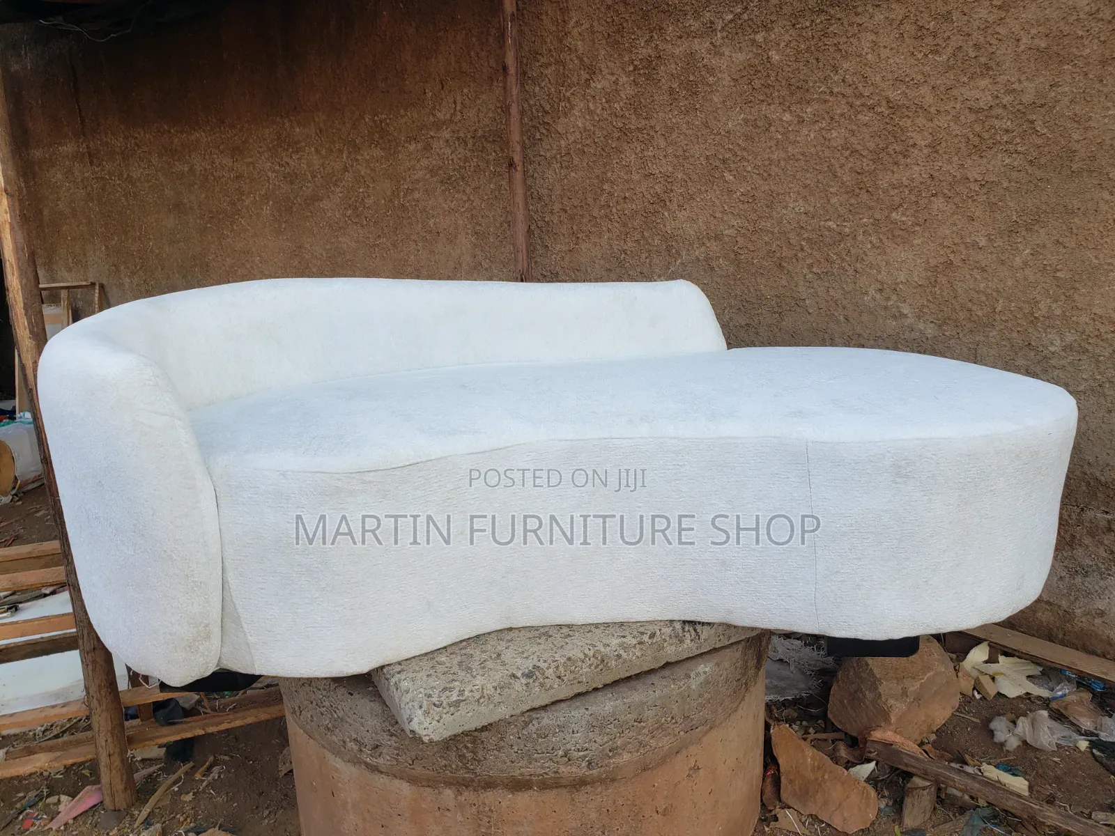 3 Seater Bean Sofa Set Ready for Sale White in Colour