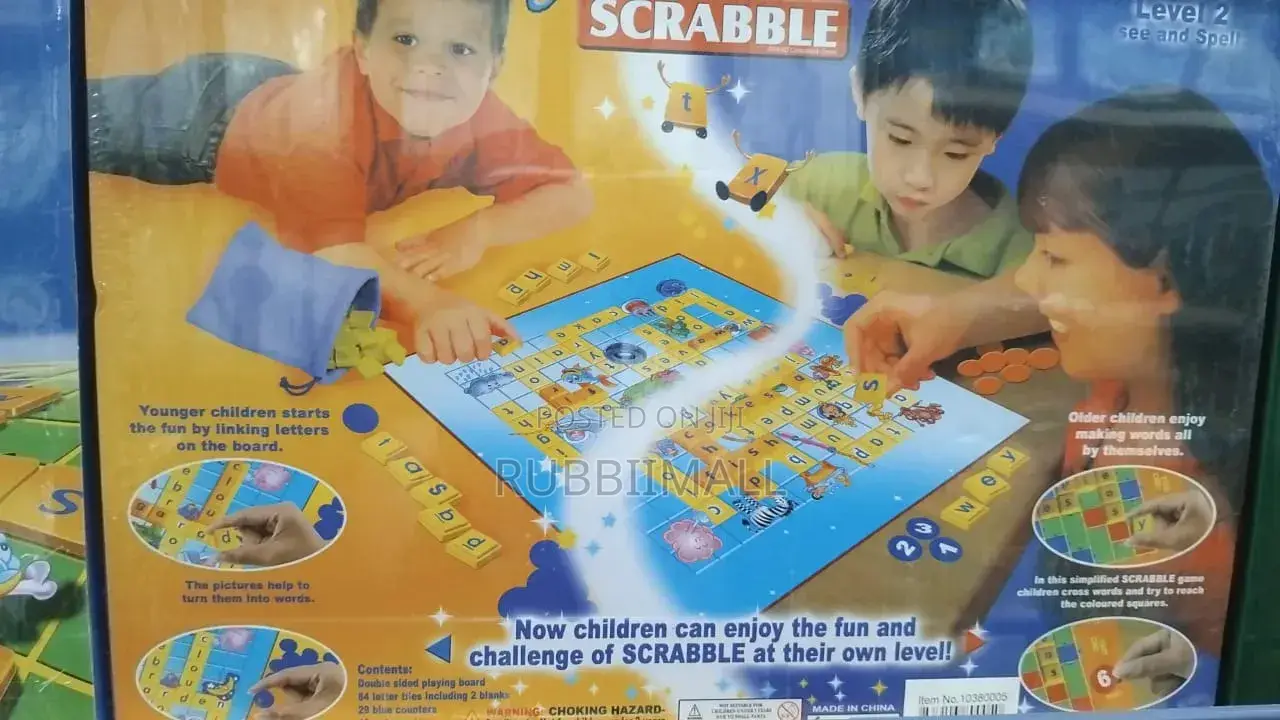 Junior Scrabble Board Game Box