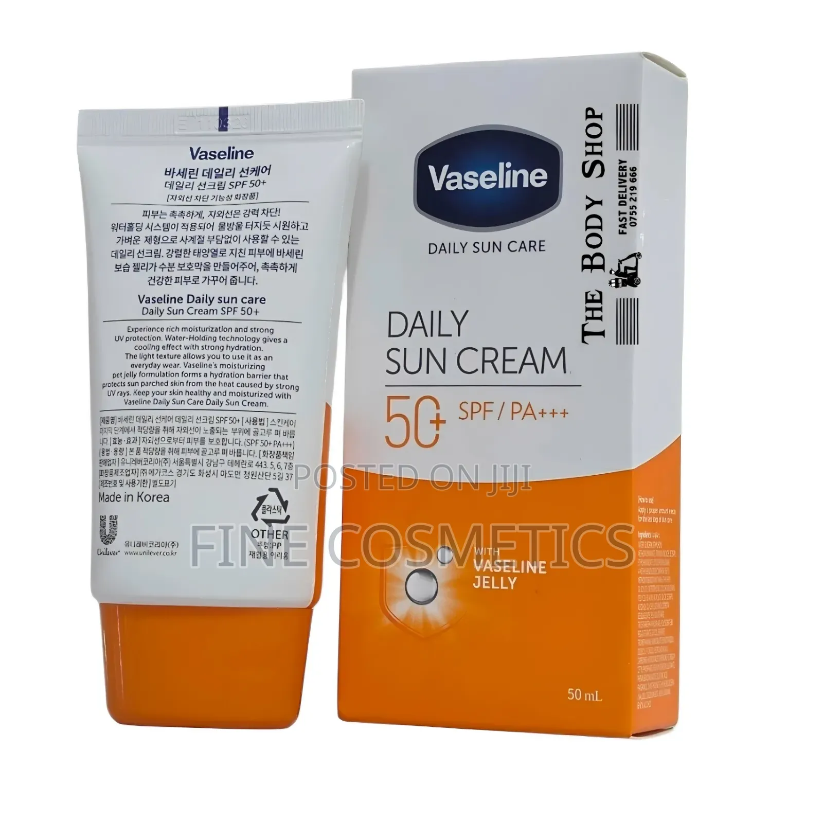 Original Vaseline Daily Sun Care Sun Cream SPF 50+ Sunblock Sunscreen