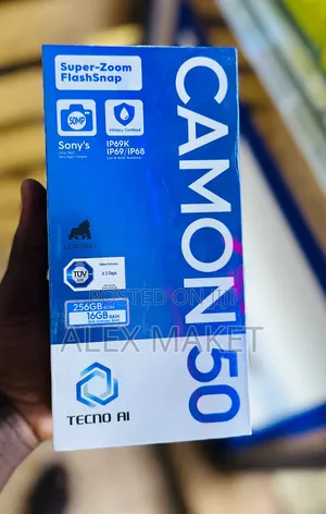 New Tecno Camon 50 256 GB Black