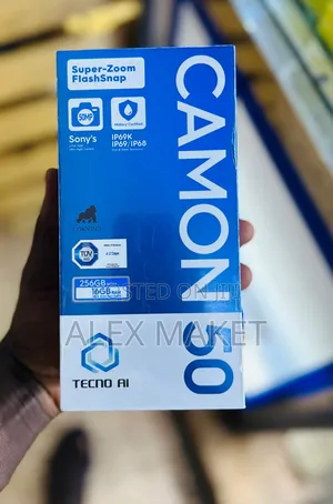 New Tecno Camon 50 256 GB Black