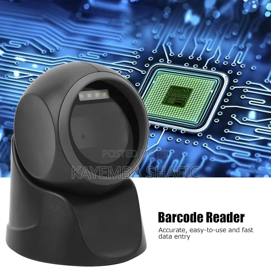 Deli Stand Barcode Scanner S231 - 1d 2d Omnidirectional Scanner