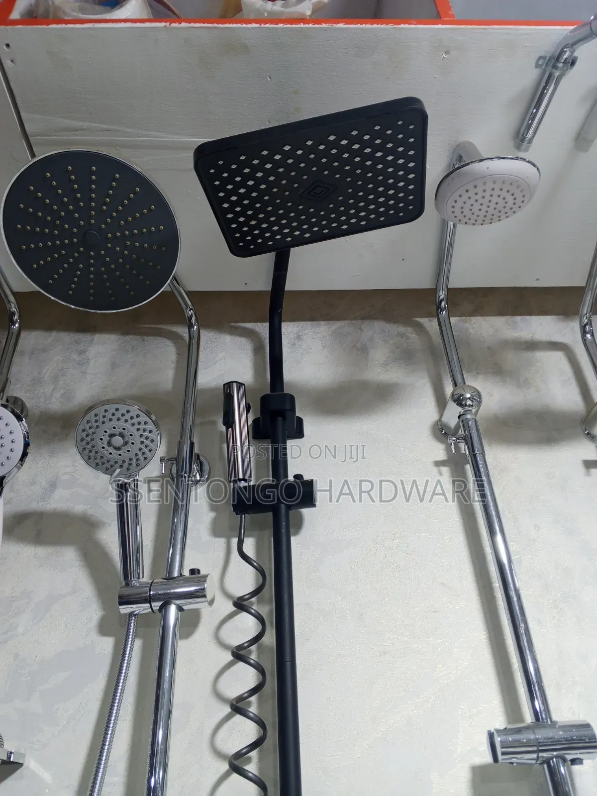 Shower Mixer (Full Set) Black and Silver Good Quality /All Types