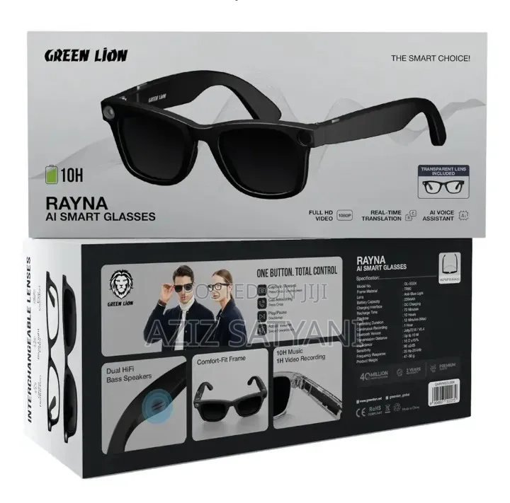 Green Lion Rayna Ai Smart Glasses Hd Video Recording