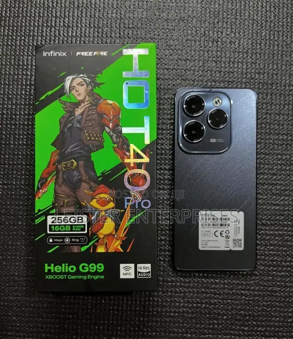 New Infinix Hot 40 Pro 256 GB Black