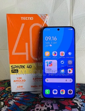 New Tecno Spark 40 Pro 256 GB Black