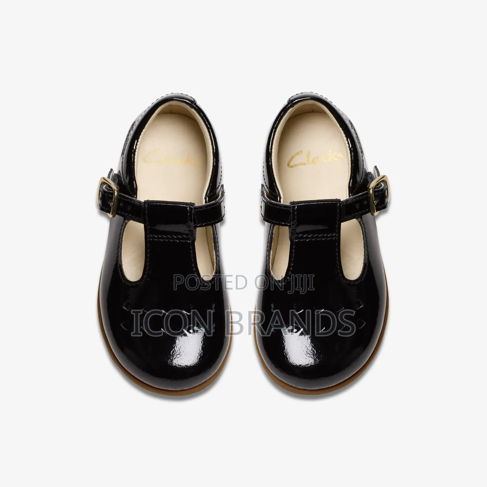 Clarks Drew Play Toddlerblack Patent