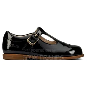 Clarks Drew Play Toddlerblack Patent
