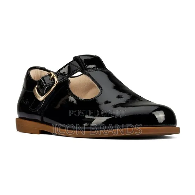 Clarks Drew Play Toddlerblack Patent