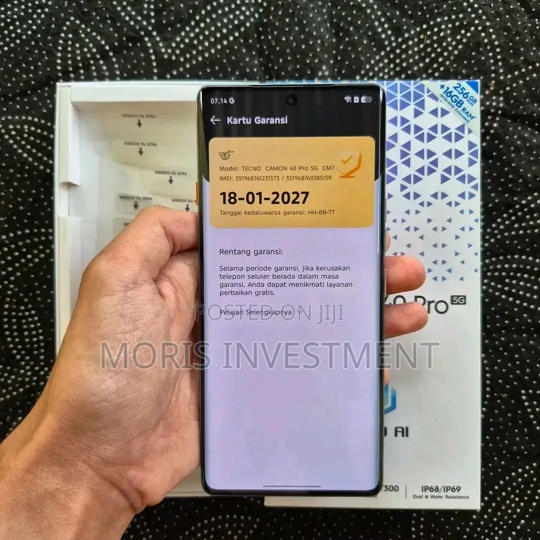 New Tecno Camon 40 Pro 5G 256 GB Gray