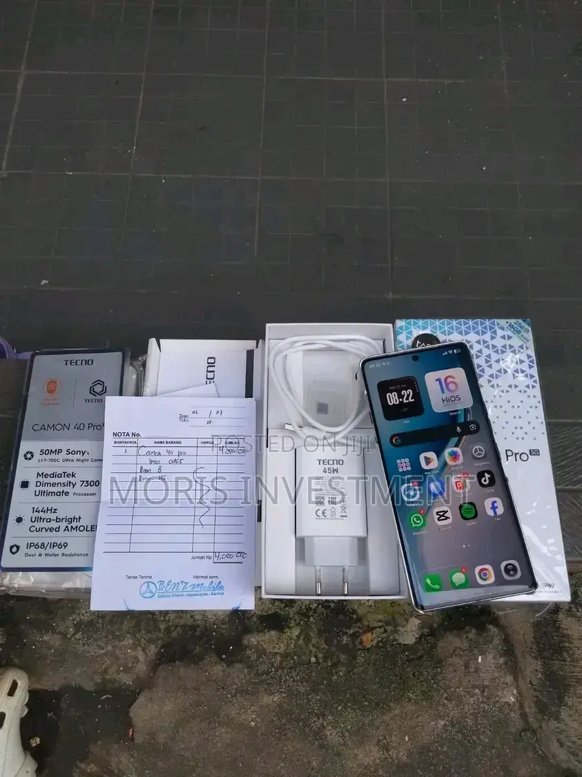 New Tecno Camon 40 Pro 5G 256 GB Blue