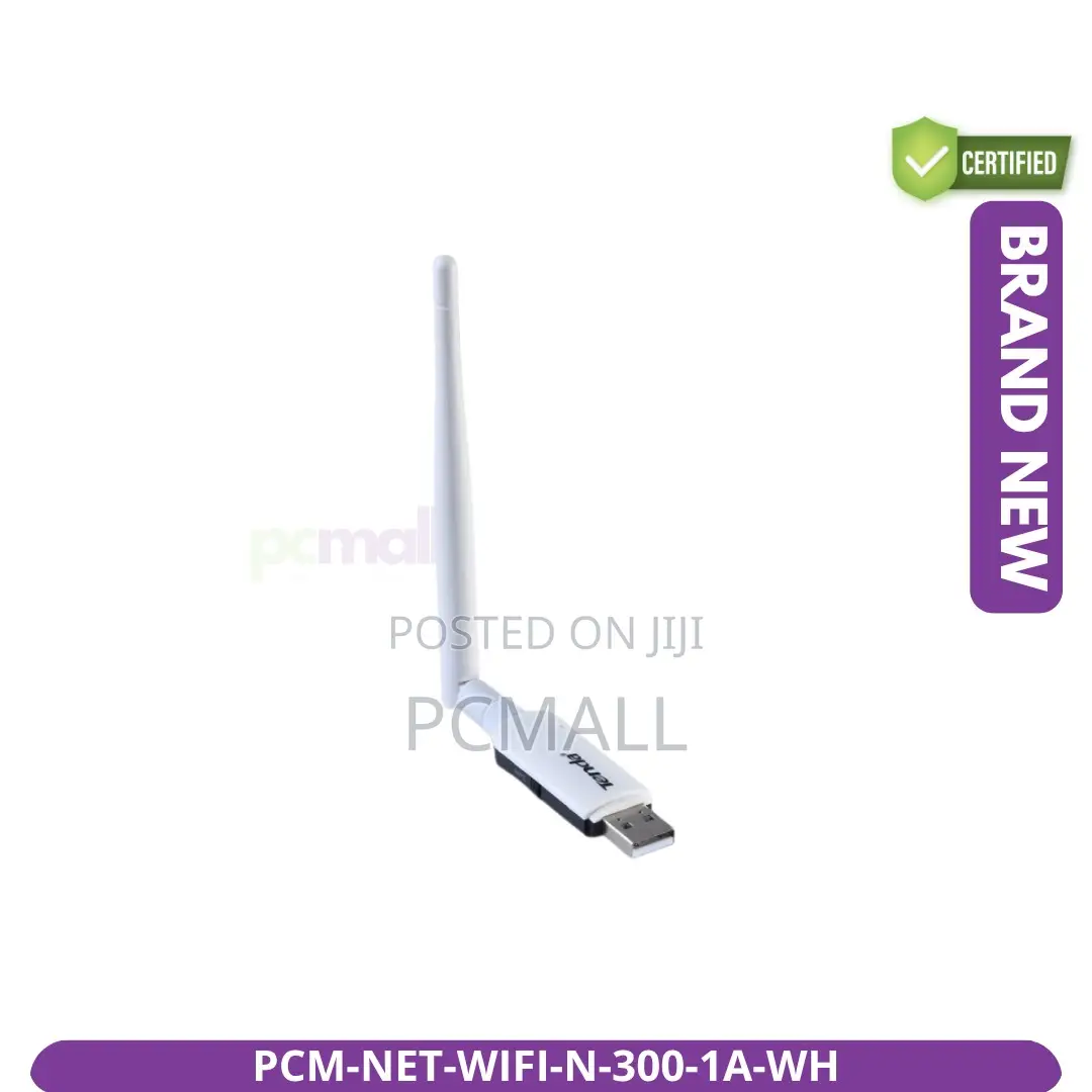 300mbps Usb Wifi Adapter High-Gain Antenna New White
