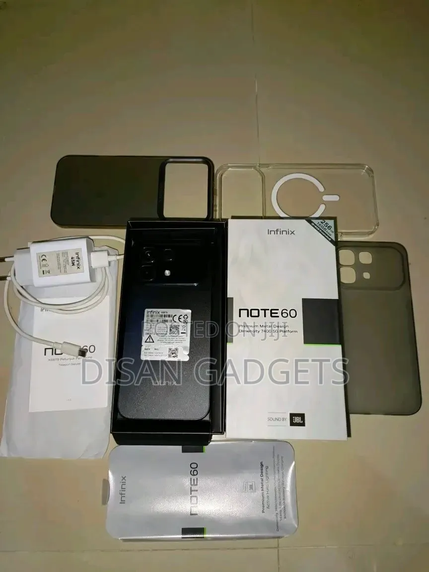 New Infinix Note 60 Pro 256 GB Black