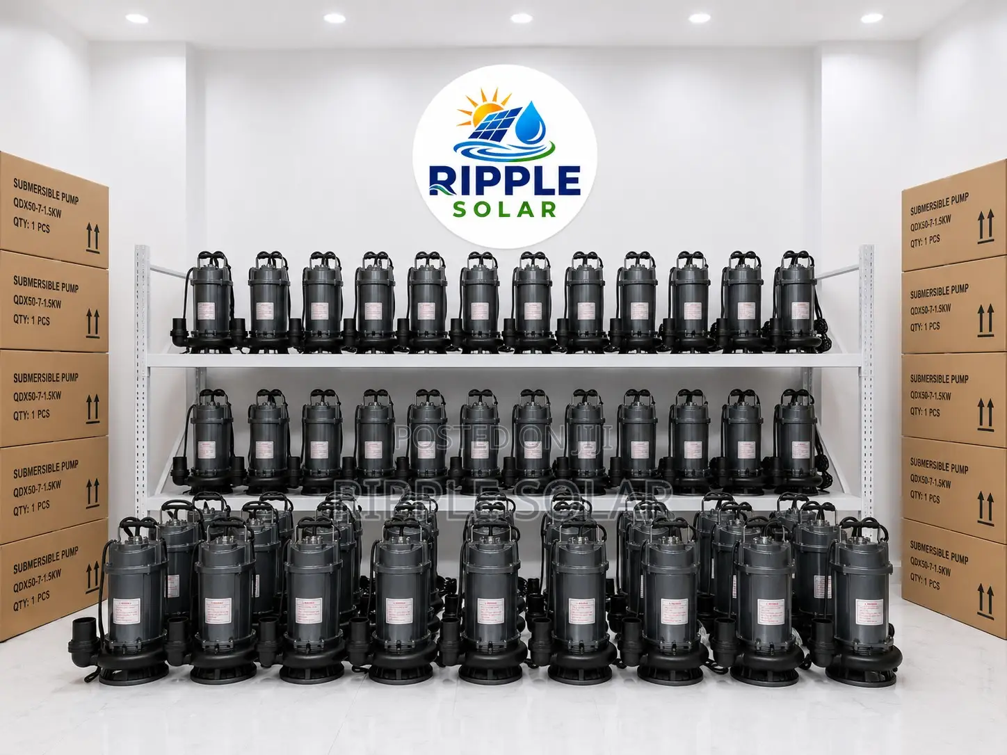 1500w AC Submersible Water Pump 11m Head 66000l/H 220v