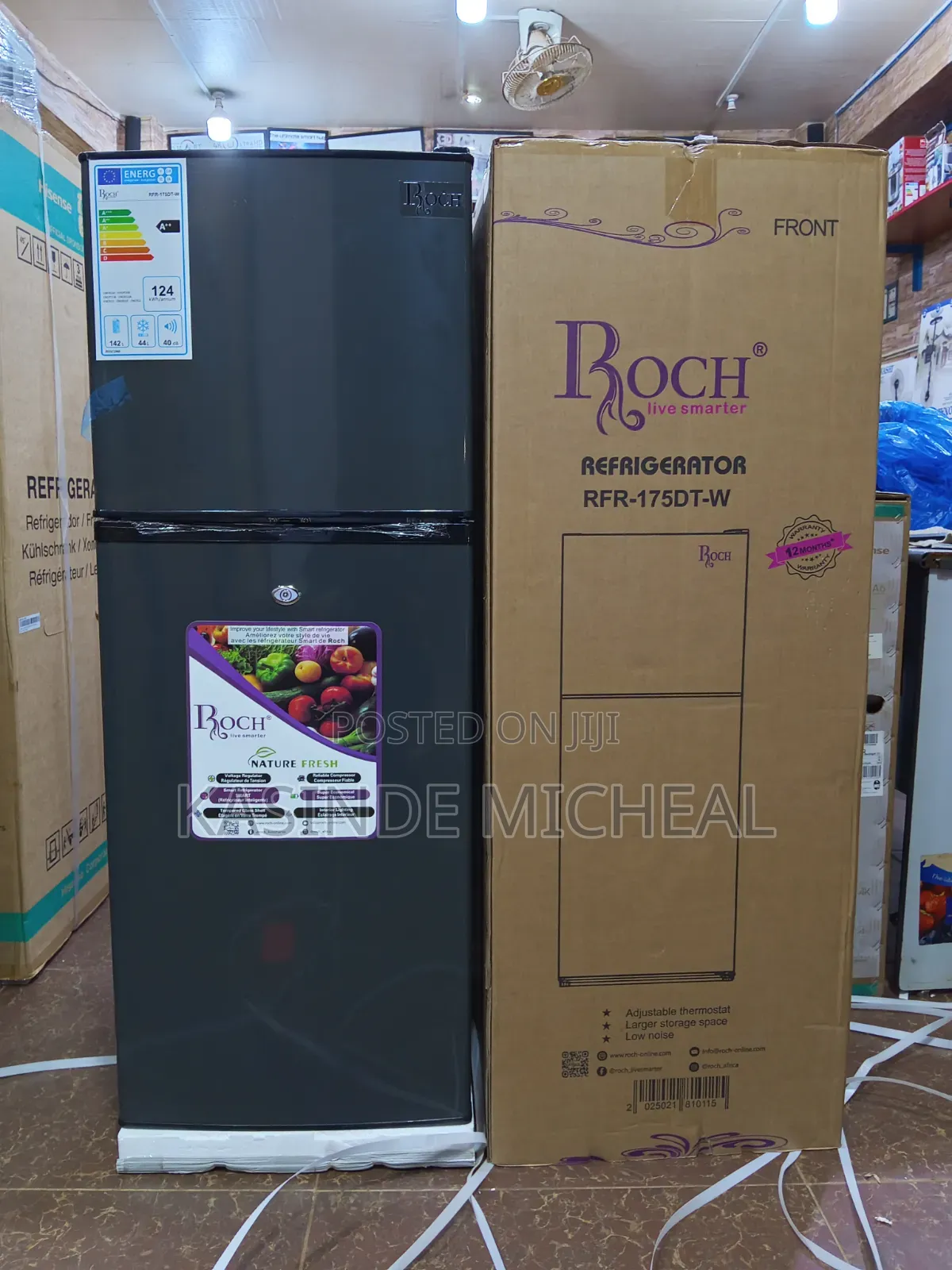 175litres Roch Refrigerator Double Door