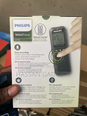 Philips Voice Recorder Dvt1160 Black