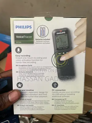 Philips Voice Recorder Dvt1160 Black