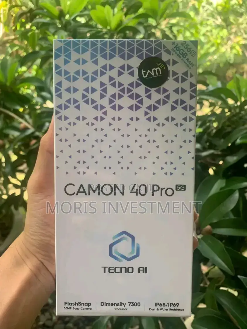 New Tecno Camon 40 Pro 5G 256 GB Black