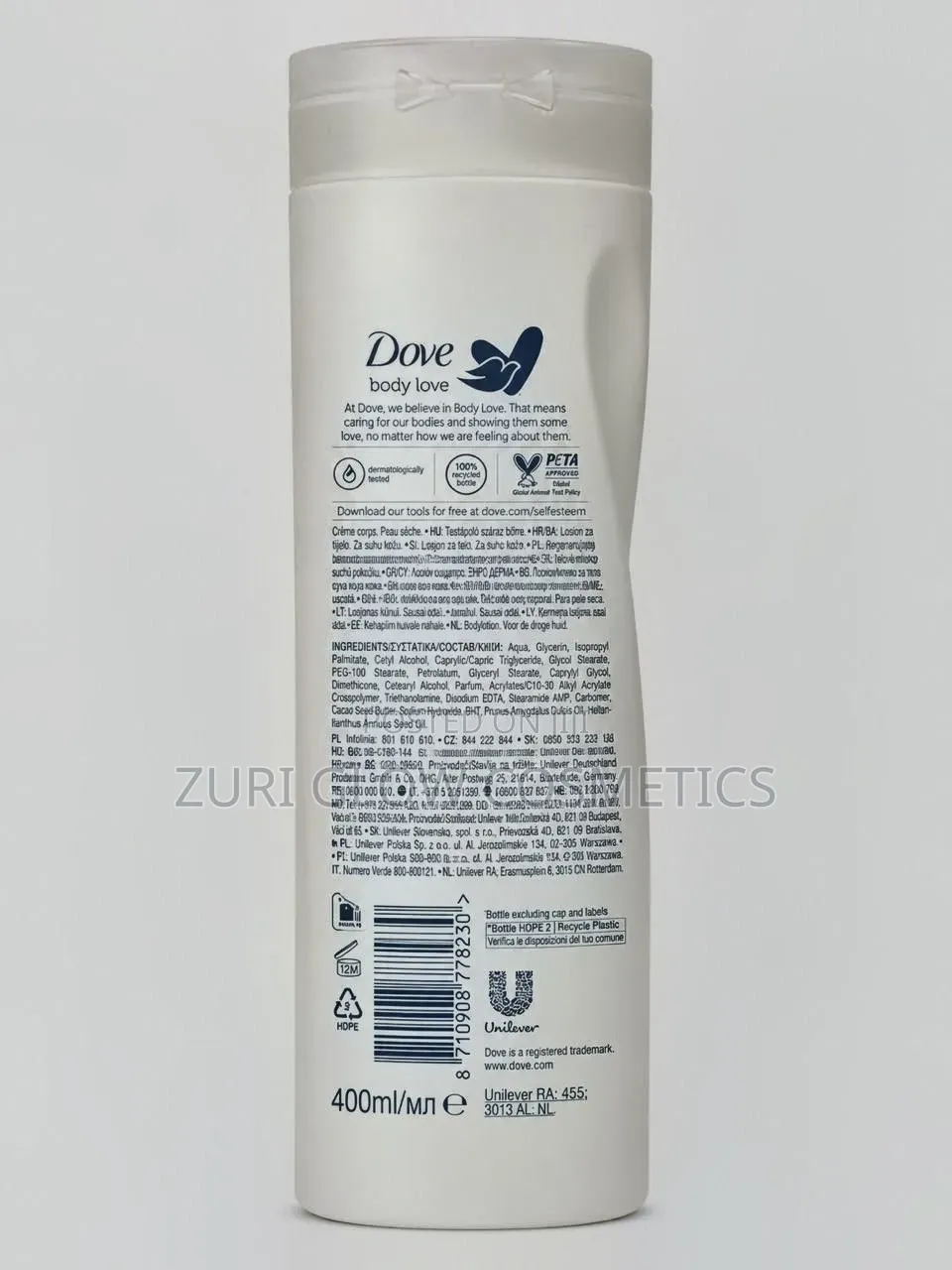 Dove Restoring Care Body Lotion With Coconut Oil and Almond Milk