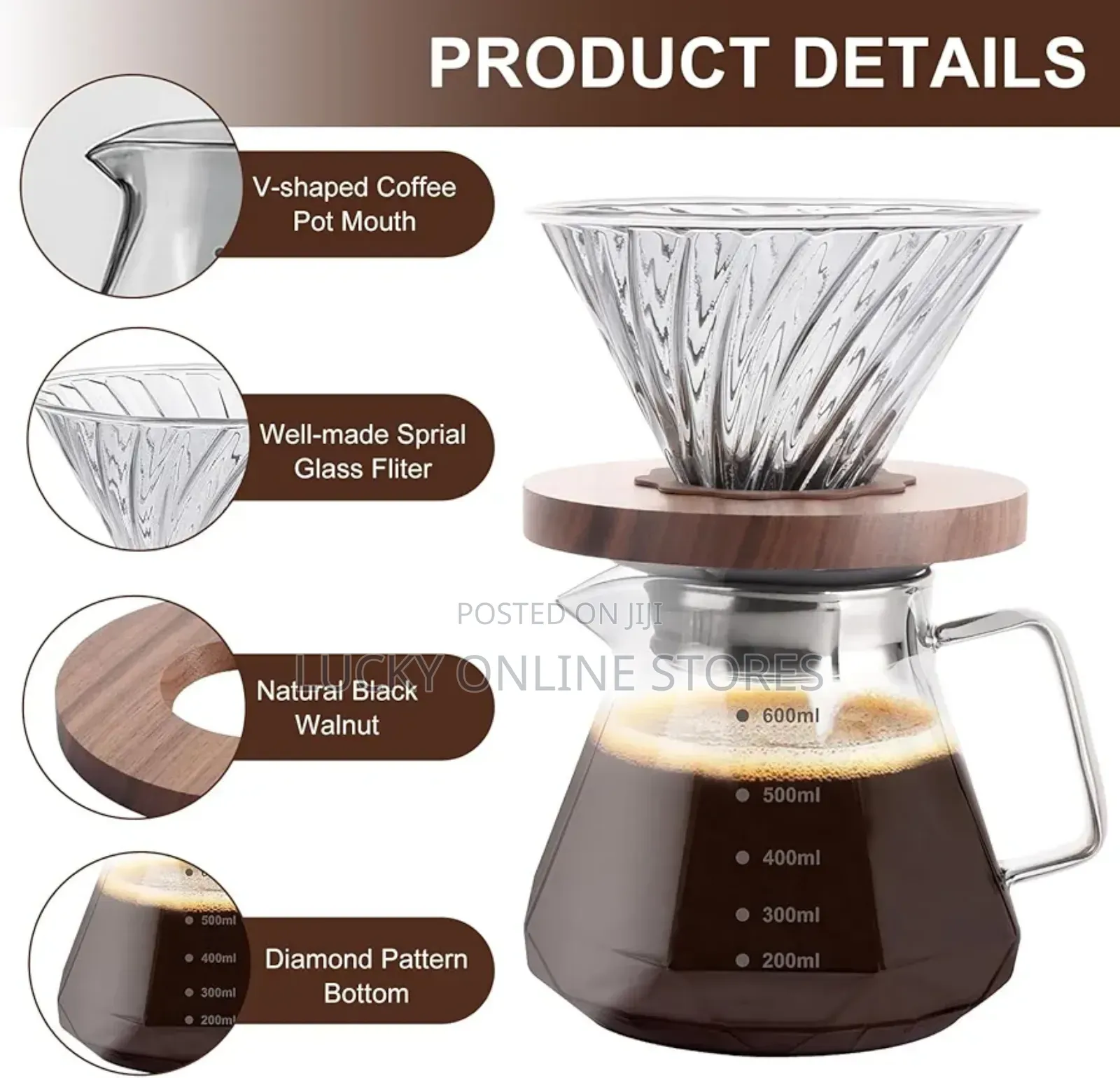 600mls Coffee Pot