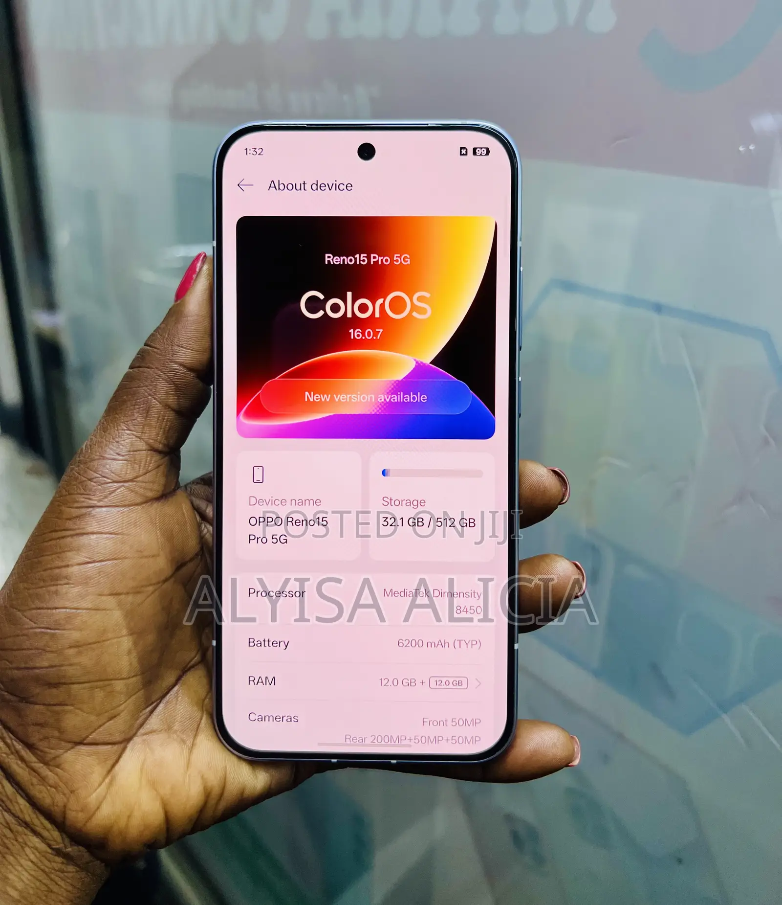 Oppo Reno15 Pro 5G 512 GB Silver
