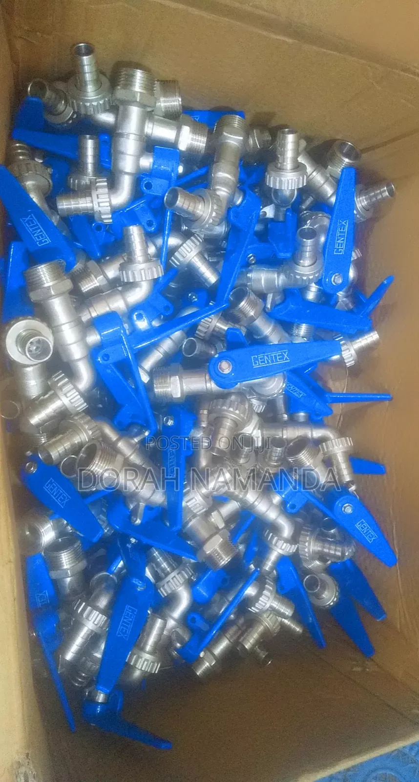 Brand New 3/4" Gentex Blue Lever Taps