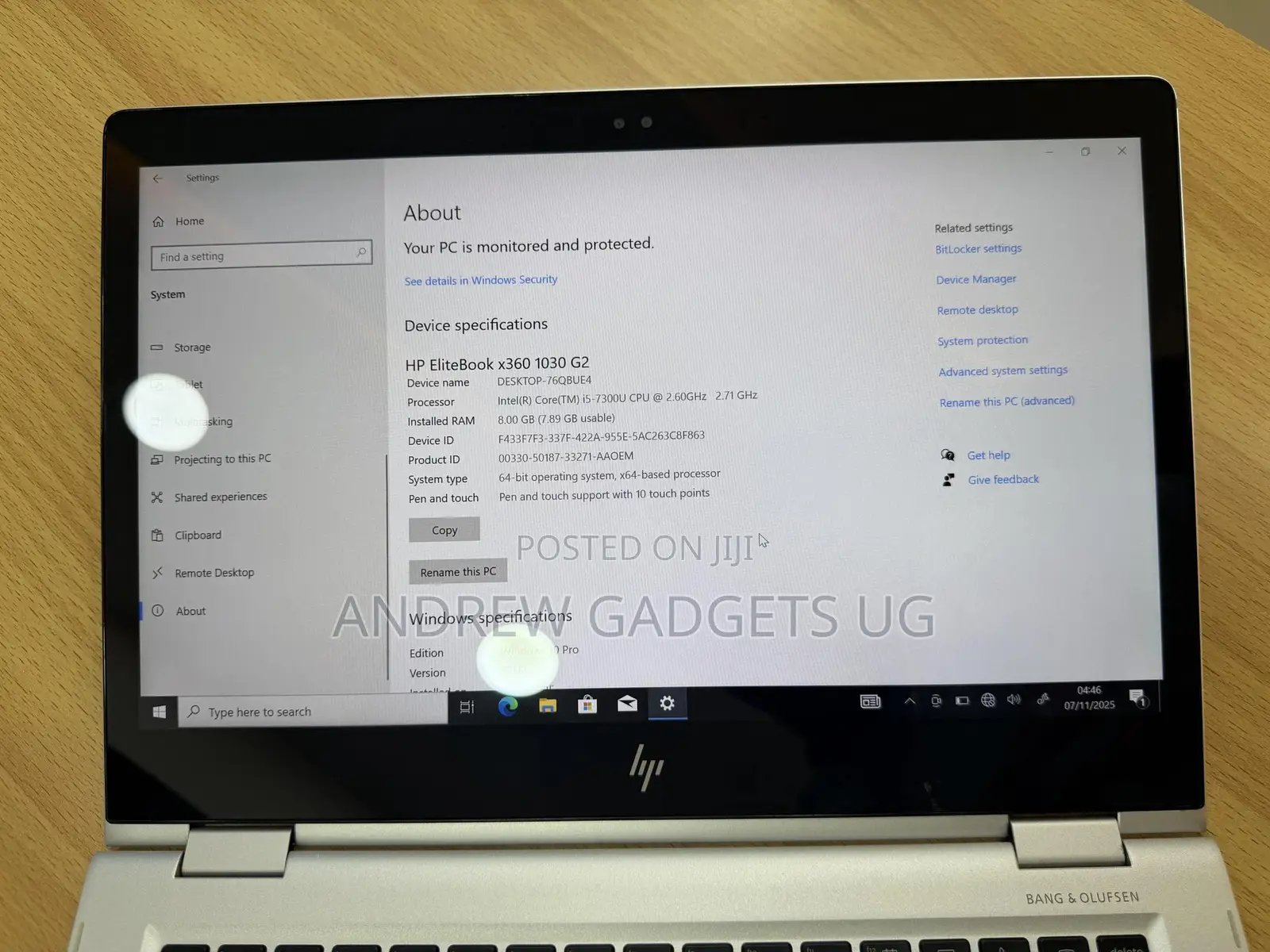 Laptop HP EliteBook X360 1030 G2 8GB Intel Core i5 SSD 256GB