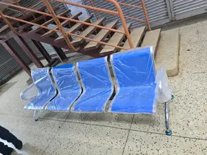 Metallic Waiting Chair 4 Seater