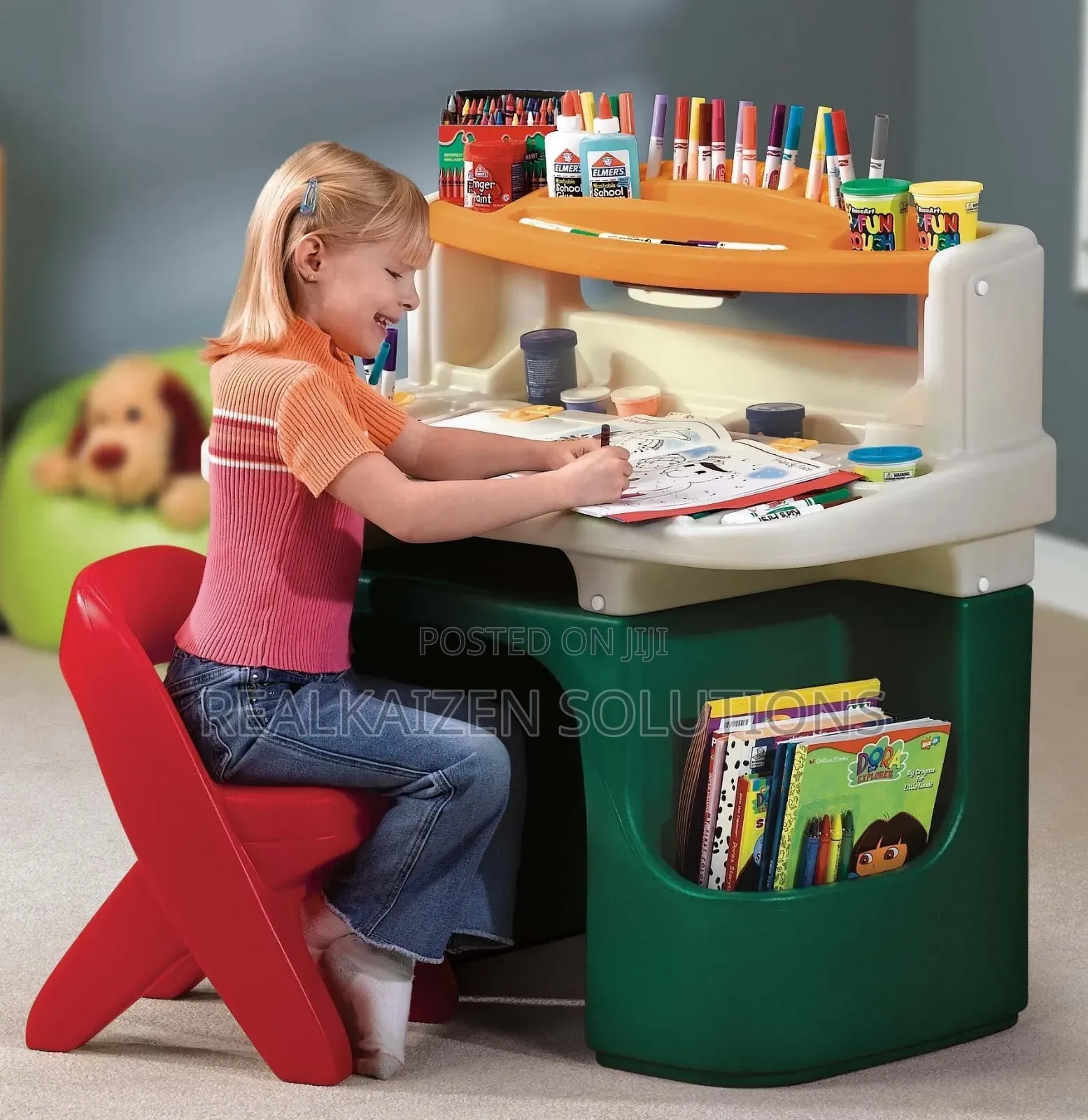 Children Art Master Activity Desk
With Chair | Led Light | Storage