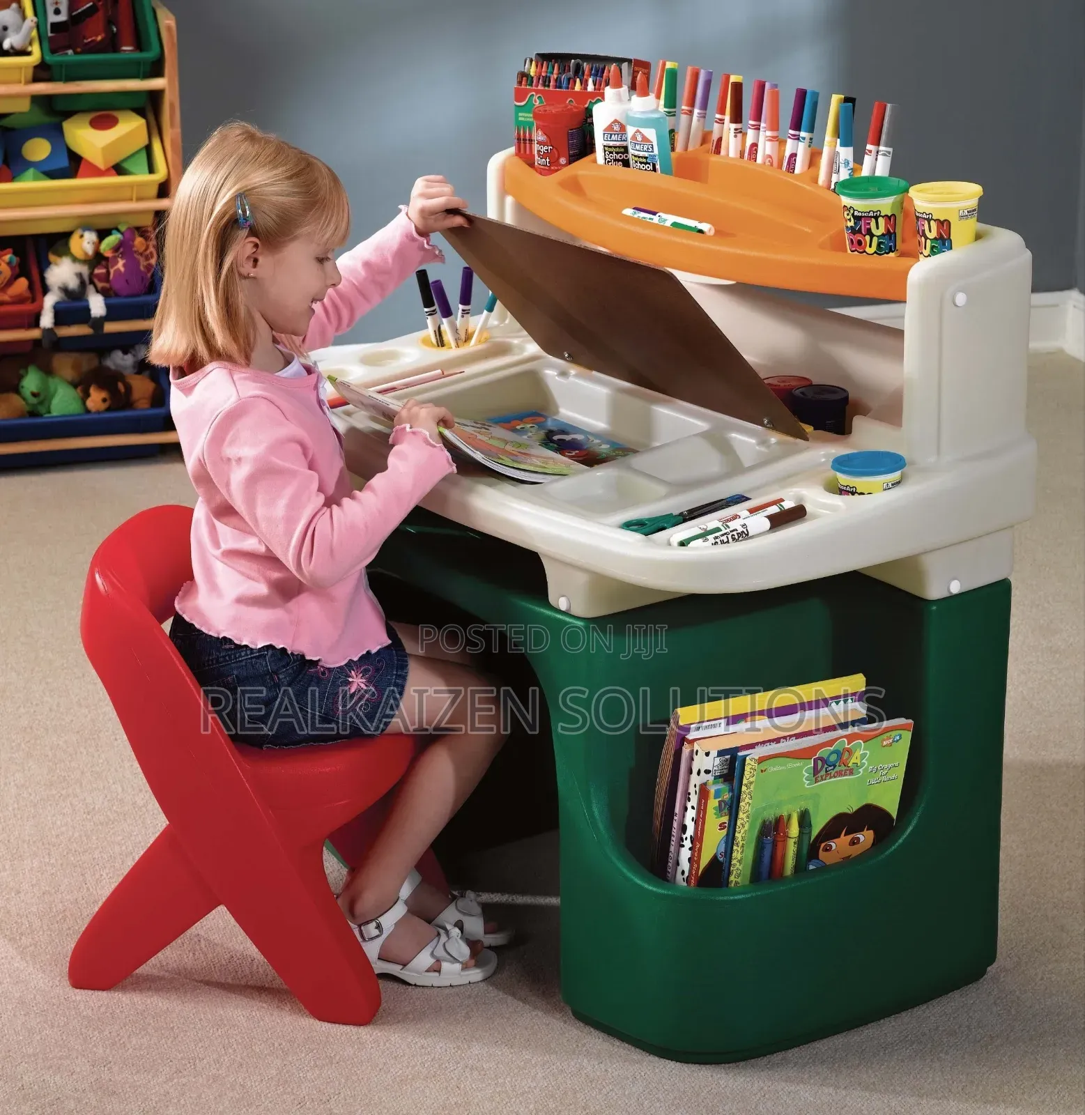 Children Art Master Activity Desk
With Chair | Led Light | Storage
