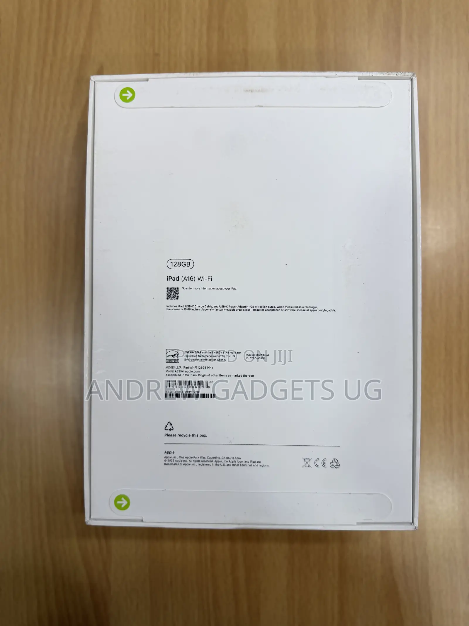 New Apple iPad (2025) 128 GB Pink