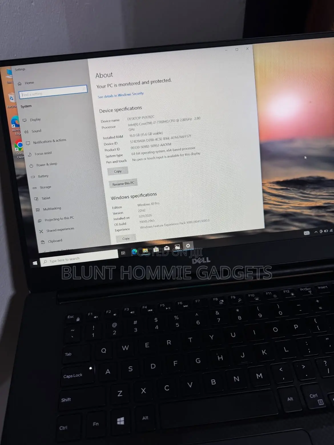 Laptop Dell XPS 15 (9560) 16GB Intel Core i7 HDD 512GB