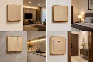 Modern Premium Gold Light Switches – Elegant Home Control