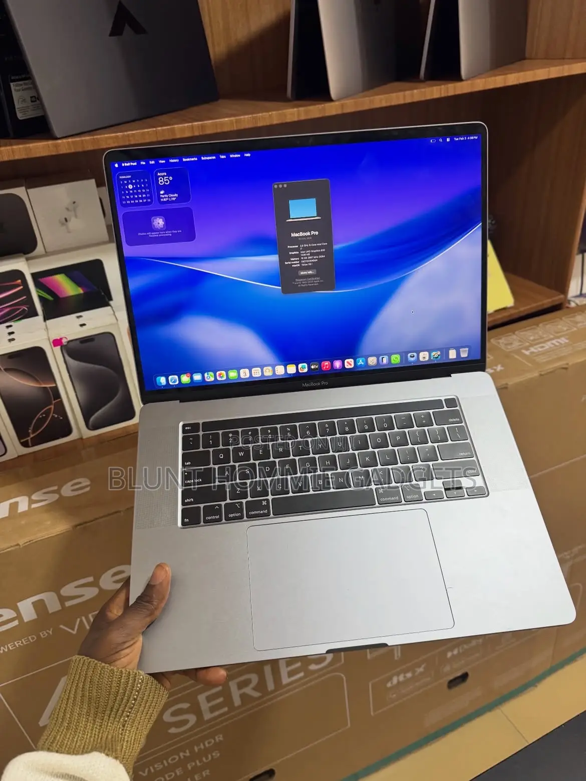 Laptop Apple MacBook Pro 2019 16GB Intel Core i7 SSD 512GB