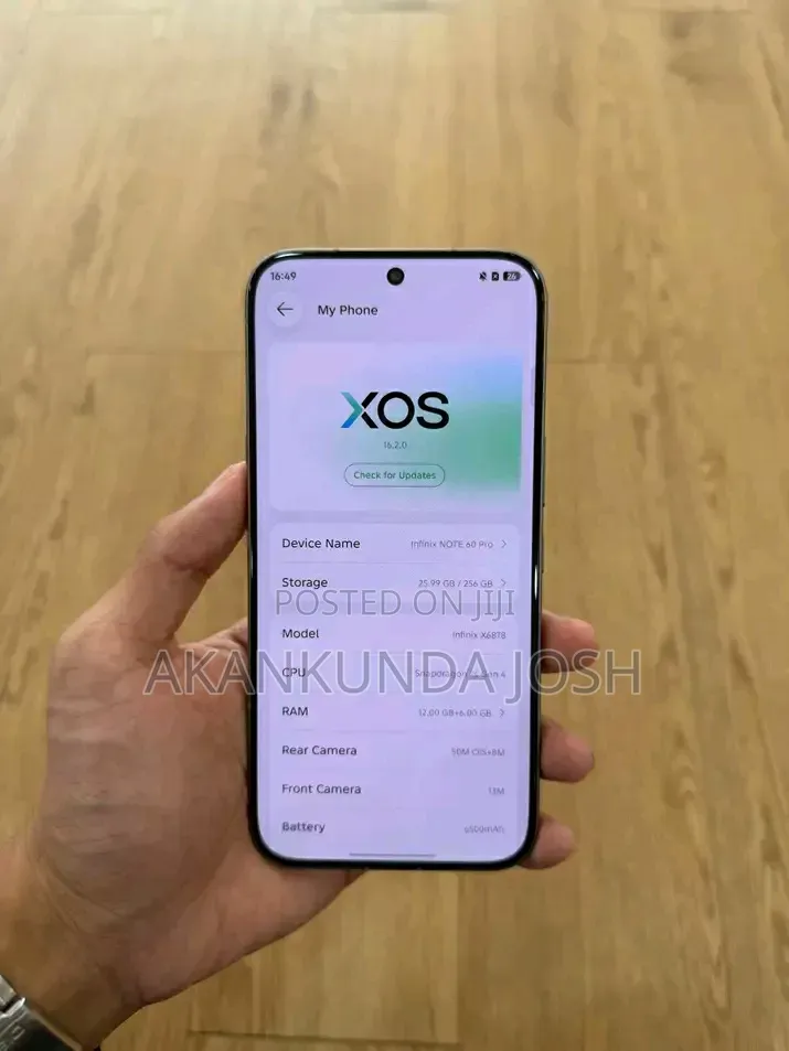 New Infinix Note 60 Pro 256 GB Gray