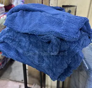 Textured Soft Blankets Blue