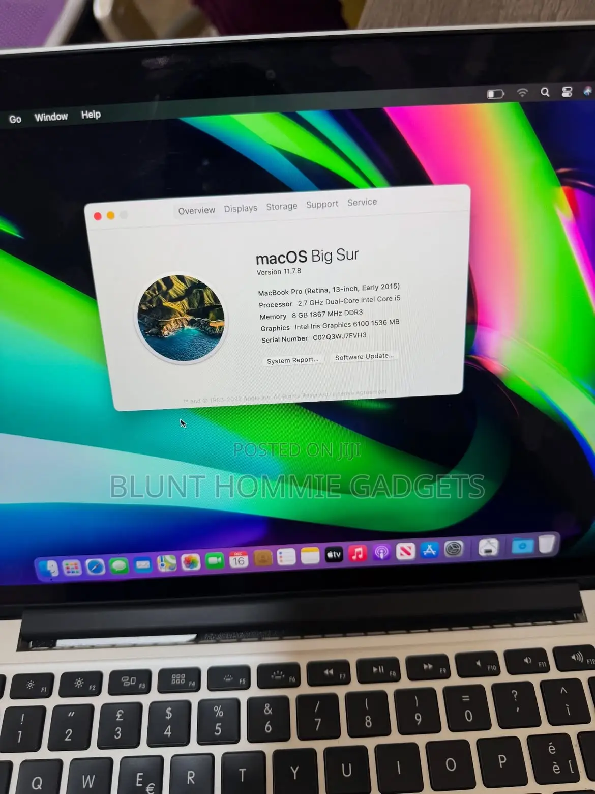 Laptop Apple MacBook Pro 2015 8GB Intel Core i5 SSD 256GB