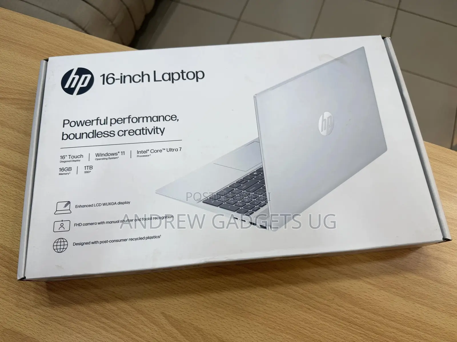 New Laptop HP OmniBook 5 16" 16GB Intel Core Ultra 7 SSD 512GB