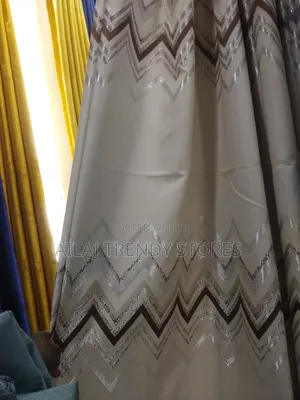 Brown Gray Blue and Gray and Darkgray Curtains Per Metre