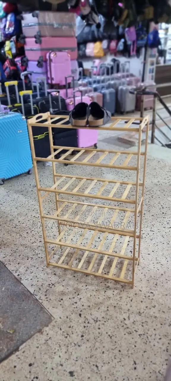 5-Tier Metal Shoe Rack Organizer With Top Shelf