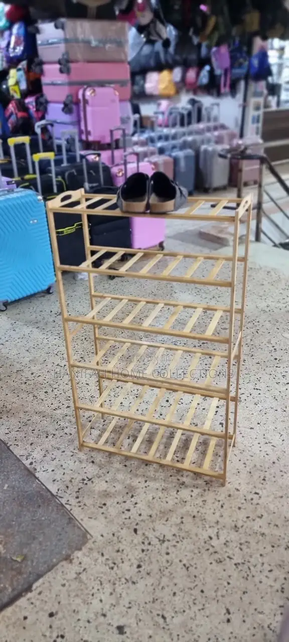 5-Tier Metal Shoe Rack Organizer With Top Shelf