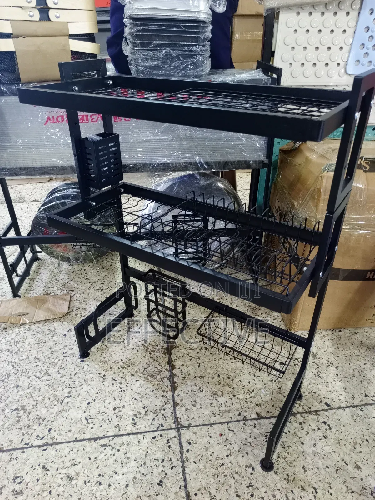 Two-Tier Over-the-Sink Dish Drying Rack