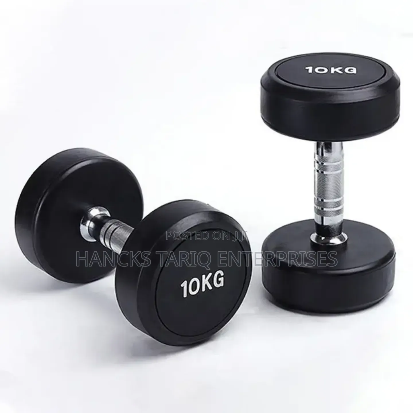 Professional Rubber-Coated Dumbbell Set
