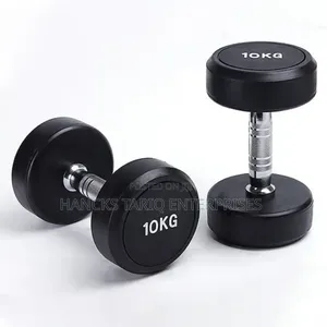 Professional Rubber-Coated Dumbbell Set
