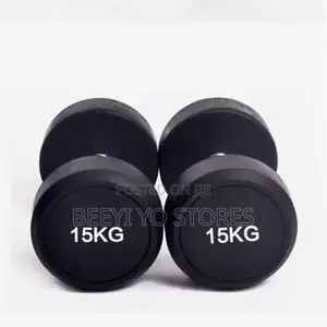 Professional Rubber-Coated Dumbbell Set