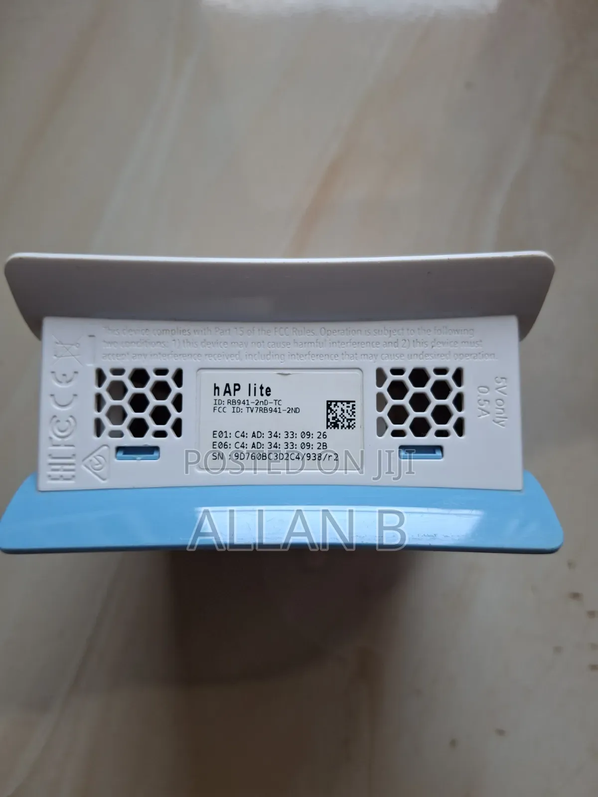 Mikrotik Hap Lite Tower 4 Port Ethernet 300mbps Wifi 4 Router
