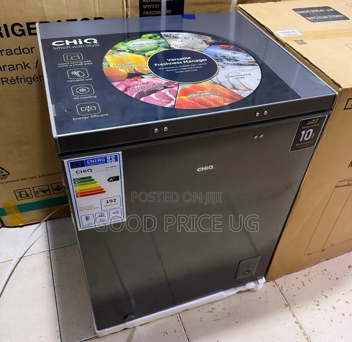 Chiq 180l Hybrid Chest Freezer (
