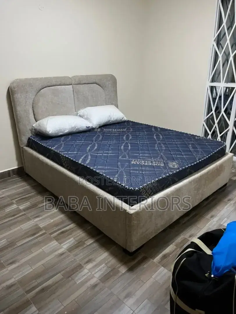 Bed 5*6 Velvet Fabric